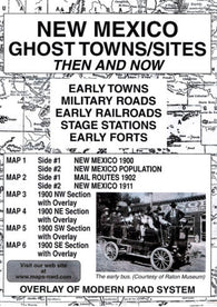 Buy map New Mexico : ghost towns/sites : then and now