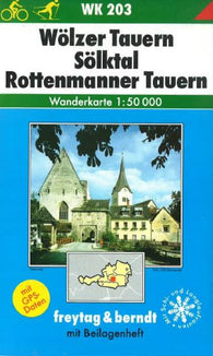 Buy map Wolzer Tauern, Solktal, Rottenmanner Tauern, WK 203 by Freytag-Berndt und Artaria