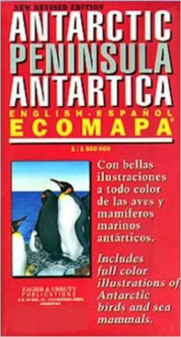 Buy map Antarctic Peninsula Ecomapa by Zagier y Urruty