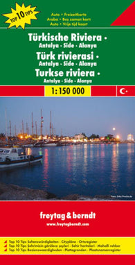 Buy map Turkey Riviera and Antalya-Side-Alanya by Freytag-Berndt und Artaria