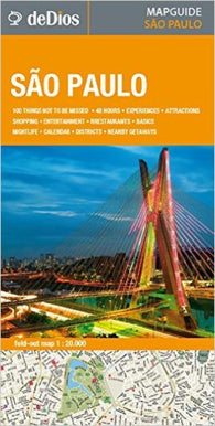 Buy map Sao Paulo, Brazil, English edition by deDios