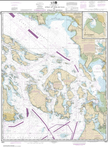 Buy map Strait of Juan de Fuca to Strait of Georgia; Drayton Harbor (18421-51) by NOAA