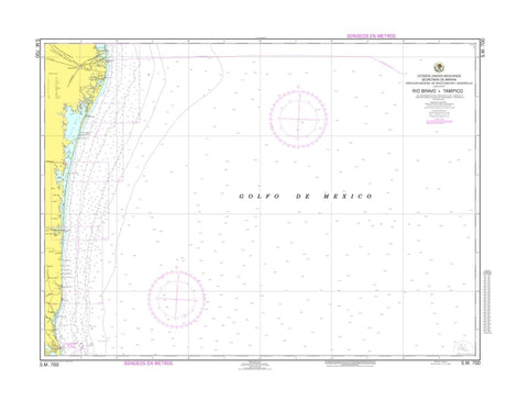 Buy map Rio Bravo a Tampico by Secretaria de Marina