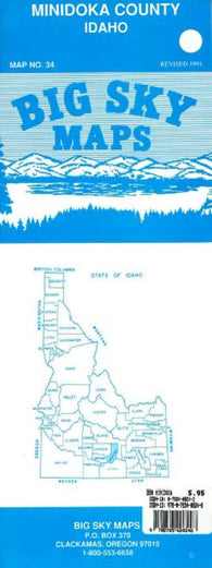 Buy map Minidoka County, Idaho by Big Sky Maps