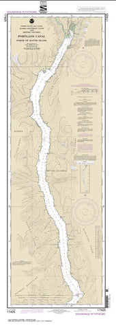 Buy map Portland Canal-North of Hattie Island (17425-6) by NOAA
