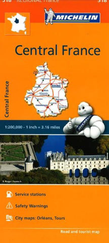 Buy map Central France, Michelin Regional Map by Michelin Maps and Guides