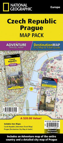 Buy map Czech Republic, Prague Map Pack Bundle by National Geographic Maps