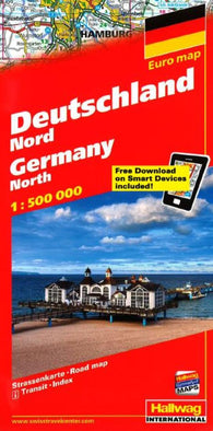 Buy map Germany, North, Road Map by Hallwag