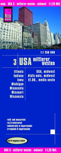 Buy map United States, Midwest by Reise Know-How Verlag
