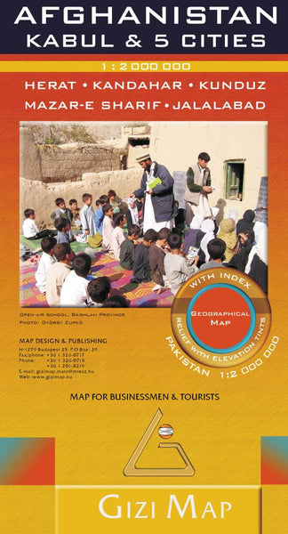 Buy map Afghanistan, Kabul and 5 Cities by GiziMap