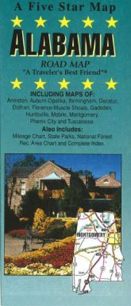 Buy map Alabama by Five Star Maps, Inc.