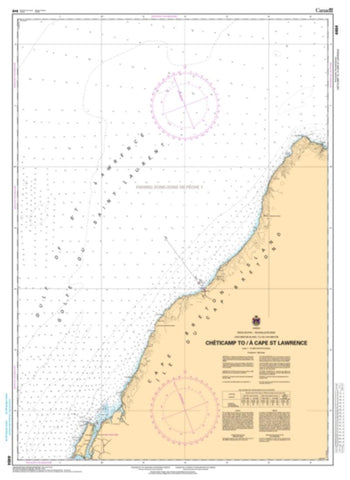 Buy map Cheticamp to/a Cape St. Lawrence by Canadian Hydrographic Service