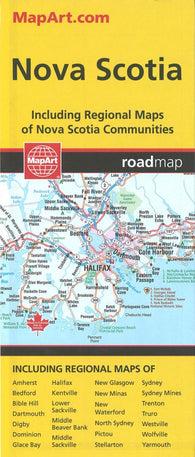 Buy map Nova Scotia Road Map by MapArt Corporation