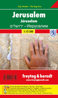 Buy map Jerusalem, City Pocket Map by Freytag-Berndt und Artaria