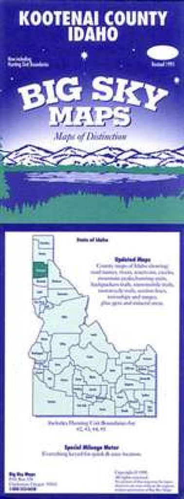 Buy Map Kootenai County Idaho By Big Sky Maps Yellowmaps Map Store