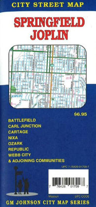 Buy map Springfield and Joplin, MO by GM Johnson