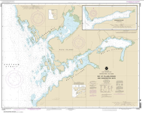 Buy map Bay of Pillars and Rowan Bay, Chatham Strait; Washington Bay, Chatham Strait (17370-11) by NOAA