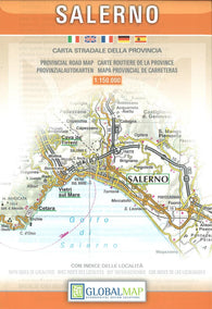 Buy map Salerno Province, Italy by Litografia Artistica Cartografica