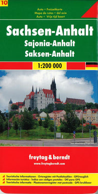 Buy map Germany, Saxony-Anhalt by Freytag-Berndt und Artaria