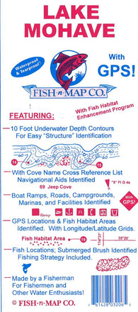 Buy map Lake Mohave Fishing Map