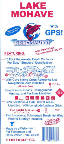 Buy map Lake Mohave Fishing Map