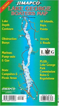 Buy map Lake George, New York, Boaters Map by Jimapco