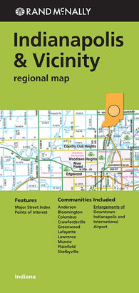 Buy map Indianapolis, Indiana and Vicinity Regional by Rand McNally