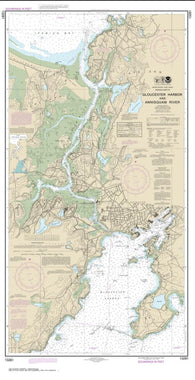 Buy map Gloucester Harbor and Annisquam River (13281-19) by NOAA