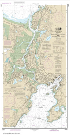 Buy map Gloucester Harbor and Annisquam River (13281-19) by NOAA