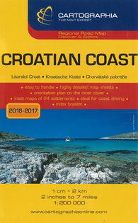 Buy map Croatian Coast Regional Road Map by Cartographia