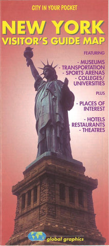 Buy map New York, Vistors Guide Map by Global Graphics