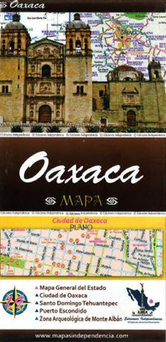Buy map Oaxaca, Mexico, State and Major Cities Map by Ediciones Independencia