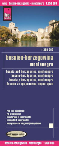 Buy map Bosnia-Herzegovina and Montenegro by Reise Know-How Verlag