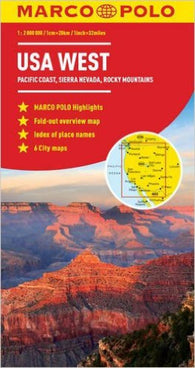 Buy map United States, Western by Marco Polo Travel Publishing Ltd