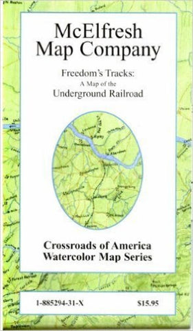 Buy map Freedoms tracks: a map of the Underground Railroad