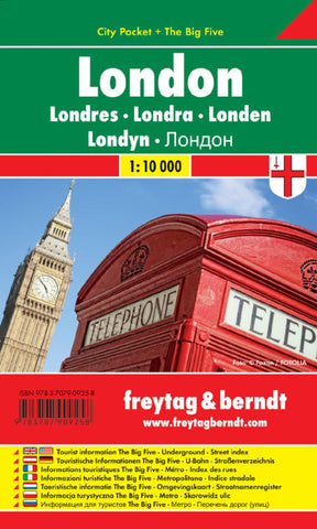 Buy map London, City Pocket Map by Freytag-Berndt und Artaria