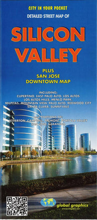 Buy map Detailed street map of Silicon Valley