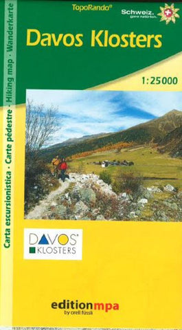 Buy map Davos Klosters, Topographical Hiking Map by Edition MPA by Orell Fussli