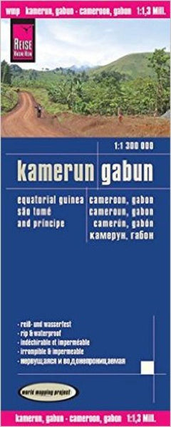 Buy map Kamerun, Gabun = Cameroon, Gabon = Cameroun, Gabon = Camerún, Gabón