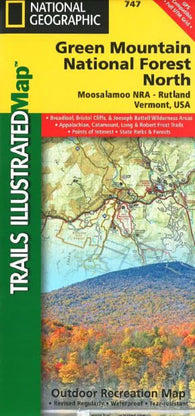 Buy map Green Mountains Natl Forest, Moosalamoo NRA-Rutland,  Map 747