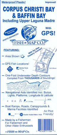 Buy map Corpus Christi Bay & Baffin Bay Fishing Map