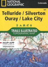 Buy map Telluride, Silverton, Ouray, Lake City: Colorado, USA