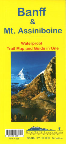 Buy map Banff National Park & Mount Assiniboine Trail Map and Guide in One by Gem Trek