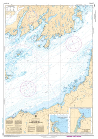 Buy map Fortune Bay - Souther Portion/Partie Sud by Canadian Hydrographic Service