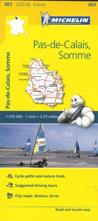 Buy map Pas-de-Calais, Somme, France (301) by Michelin Maps and Guides