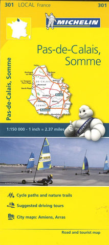 Buy map Pas-de-Calais, Somme, France (301) by Michelin Maps and Guides