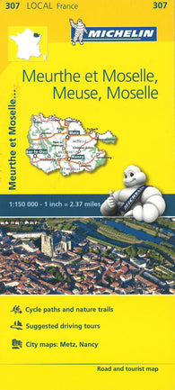Buy map Michelin: Meurthe-et-Moselle, Meuse, Moselle Road and Tourist Map by Michelin Travel Partner