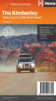 Buy map The Kimberley, Australia: featuring the Gibb River Road by Hema Maps