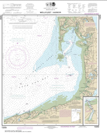 Buy map Wellfleet Harbor; Sesuit Harbor (13250-9) by NOAA