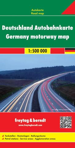 Buy map Germany Motorway Map by Freytag-Berndt und Artaria